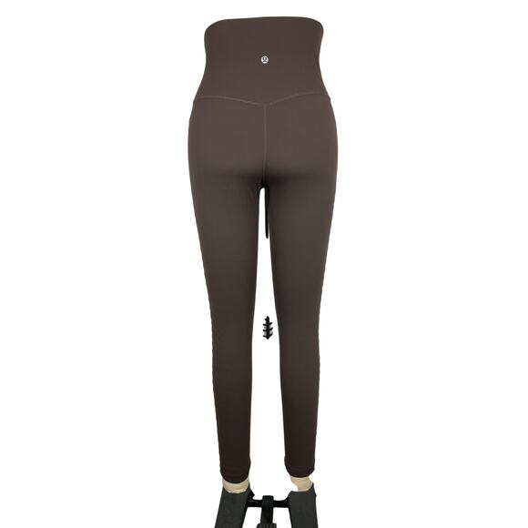 Lululemon 'Align' Brown Nylon High-Rise Pant 25" Size 6 - Picture 3 of 4